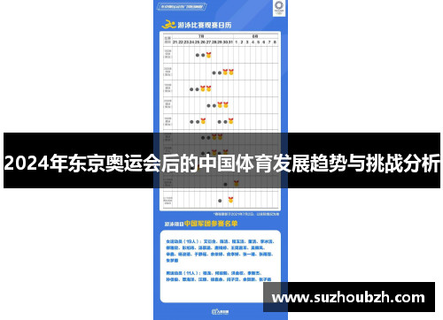 2024年东京奥运会后的中国体育发展趋势与挑战分析